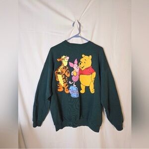 Disney Green Pooh Label Sweatshirt